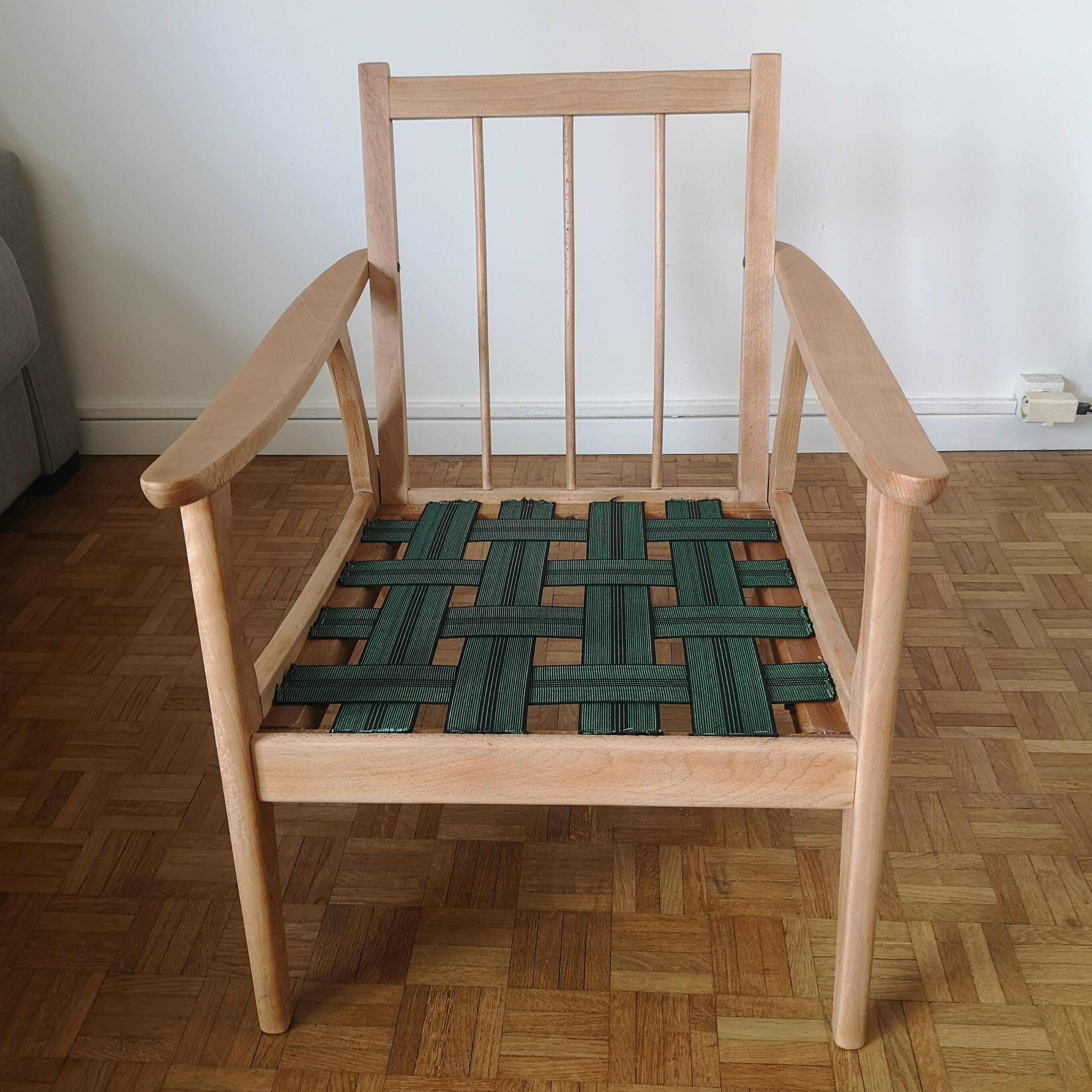 Fauteuil scandinave vintage 1950 1960