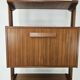 1960s teak floor/sky bookcase with shelves and compartment