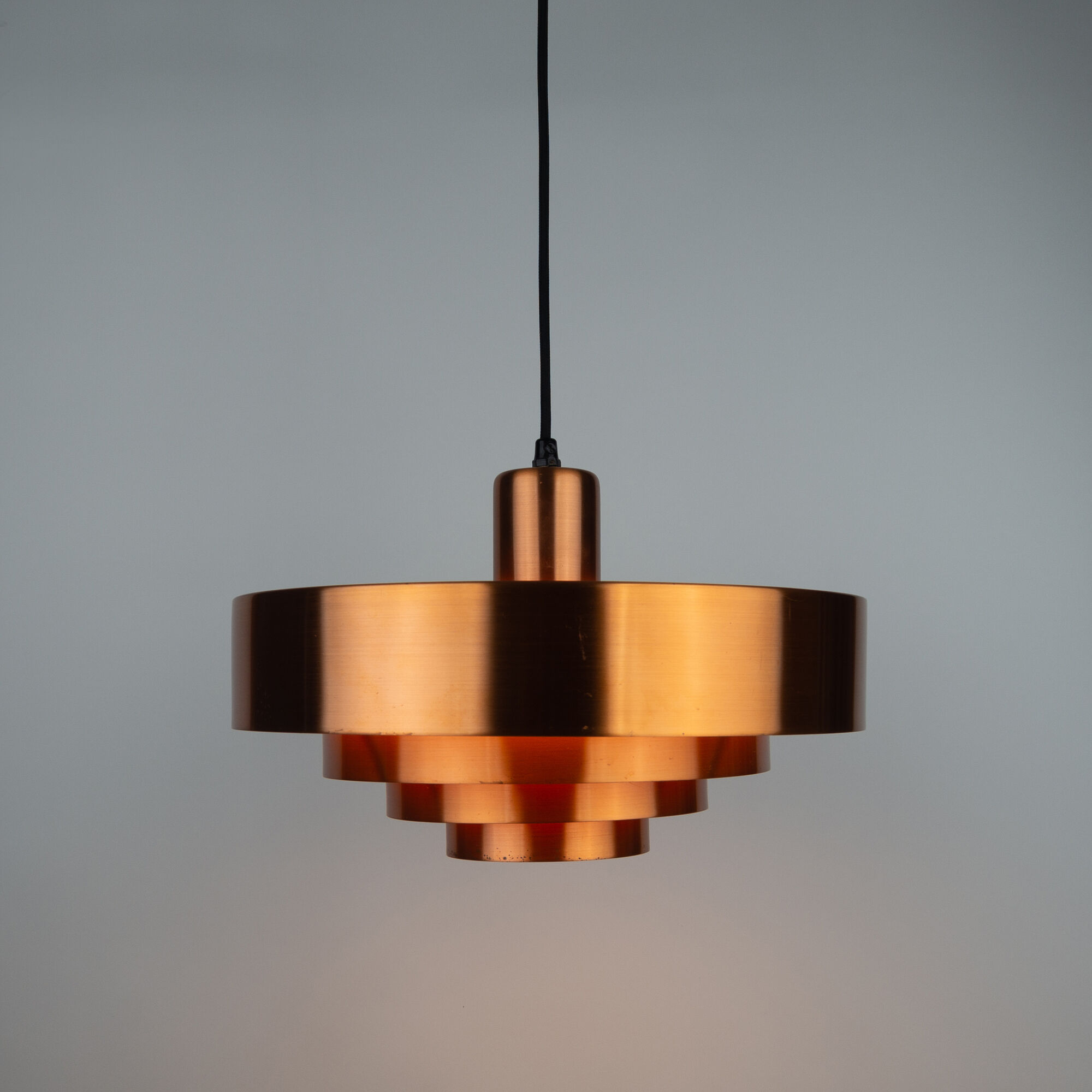 Danish vintage pendant lamp Roulet by Jo Hammerborg, Fog og Morup, 1963