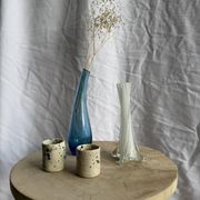 Blue soliflore vase H25 D7