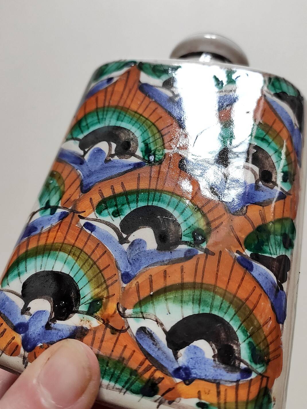 Flacon/flasque céramique artisanale
