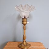 Table lamp in gilded bronze, late 19th / early 20th