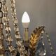 Antique crystal chandelier with floral details 1910