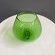 Empoli green large cognac glass shape vase 1960s