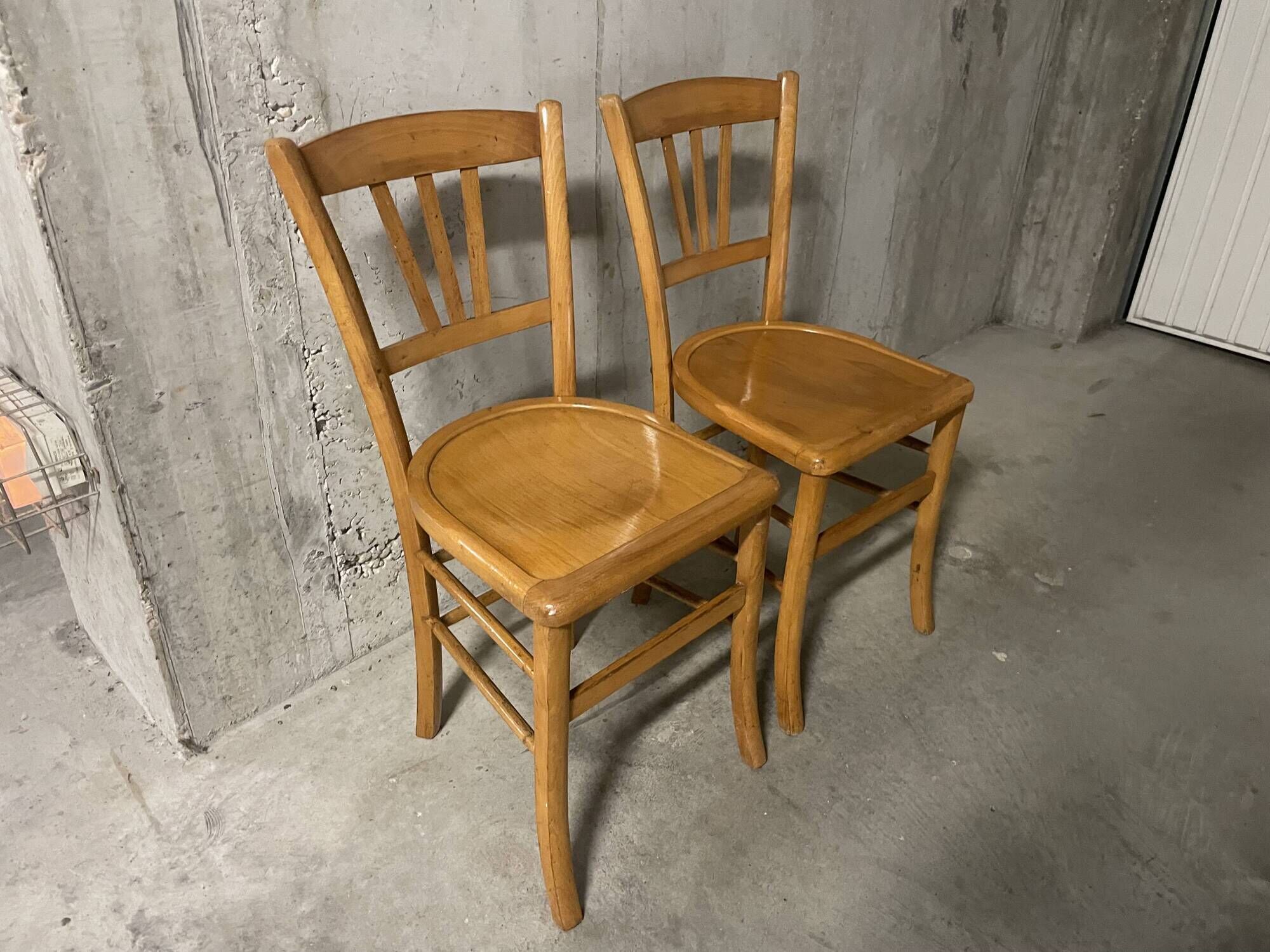 Pair of 1960s bistro chairs
