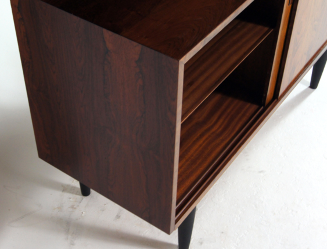 Vintage Danish retro tv furniture in rosewood 60s 70s