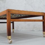 Swedish rosewood and pebbles coffee table in the style of Ib Kofod-Larsen , 1960s