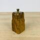 Pepper shaker gouged brutalist olive wood