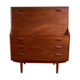 Scandinavian teak and oak secretary by Børge Mogensen for Søborg Møbelfabrik, 1960s