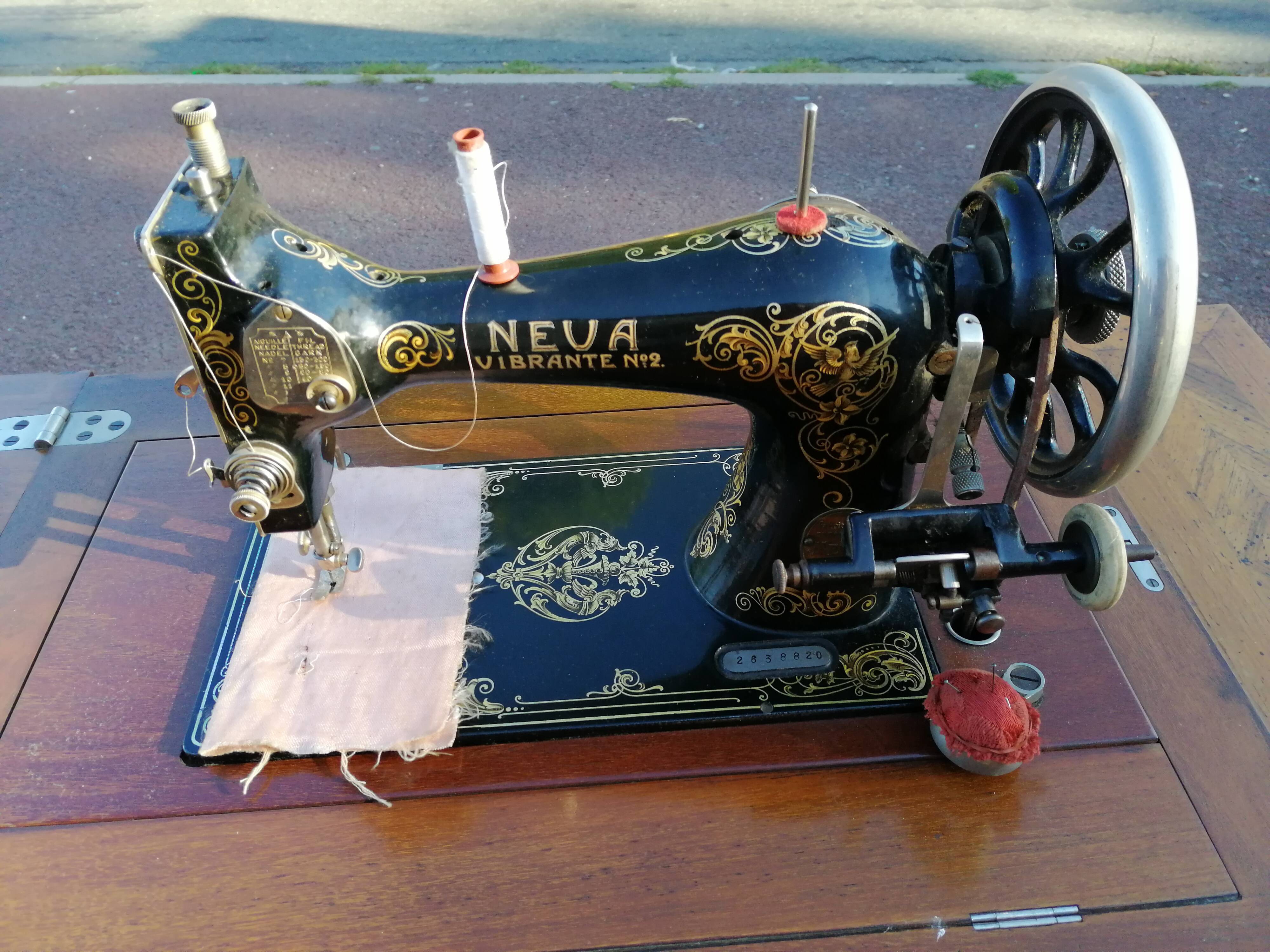Ancient sewing machine