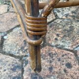 Vintage rattan children's armchair