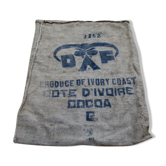 Bag burlap canvas côte d'ivoire cocoa