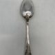 Lot de 7 cuillères à potage en métal argenté bas motif Louis XV