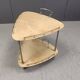 Italian Lacquered Goatskin / Parchment Serving Bar Cart by Aldo Tura, 1960s