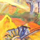 Oil on canvas landscape of Provence