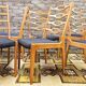 6 chaises scandinaves 1960