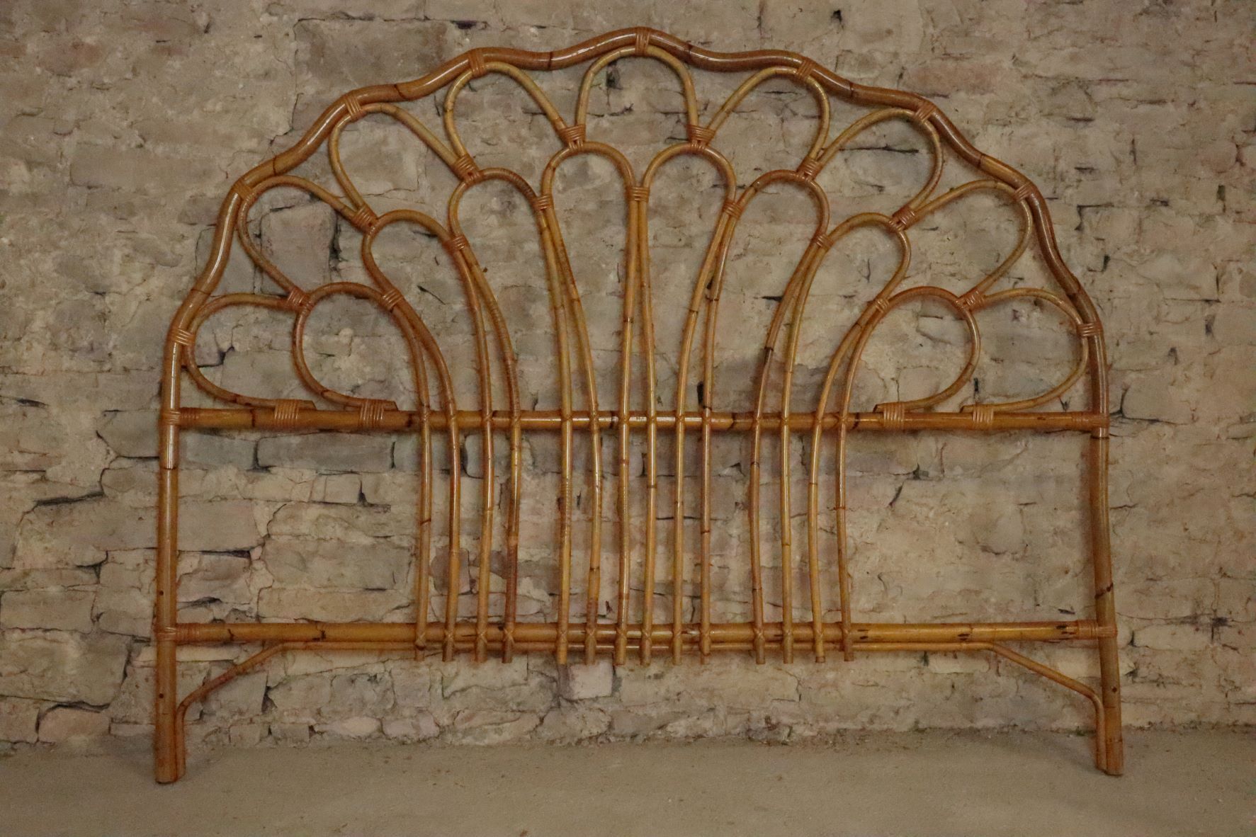 Rattan headboard