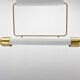 Mid-century Brass Long Pendant Light by Napako