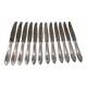 12 silver-plated table knives by Christofle Albatros SL