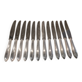 12 silver-plated table knives by Christofle Albatros SL
