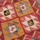 Turkish Handwoven Vintage Herki Kilim 88 cm x 334 cm