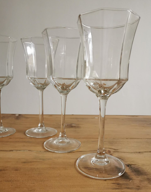 Service of 6 Luminarc water glasses France