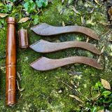Large vintage wooden side table