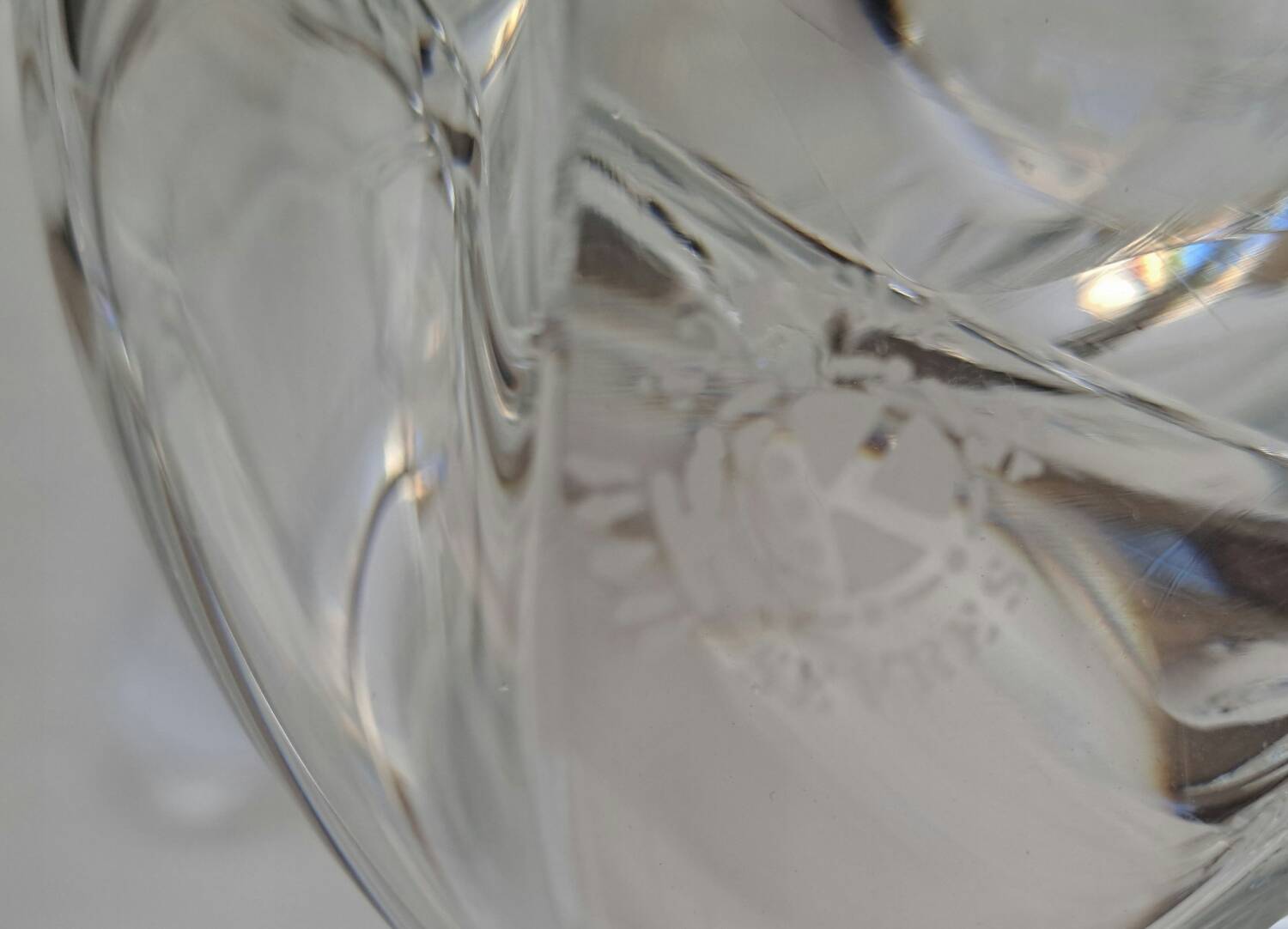 Large Sèvres crystal vase