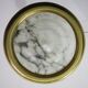 Masterpiece Art Deco design white alabaster chandelier circular wooden fram