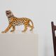 Hand‑Painted Ceramic Leopard Sculpture by Giovanni Rozan, Italy ca. 1950