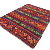 Traditional kilim carpet turkish shabby vintage country house in kelim wool 220x174 cm