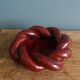 Handmade woven ceramic ashtray