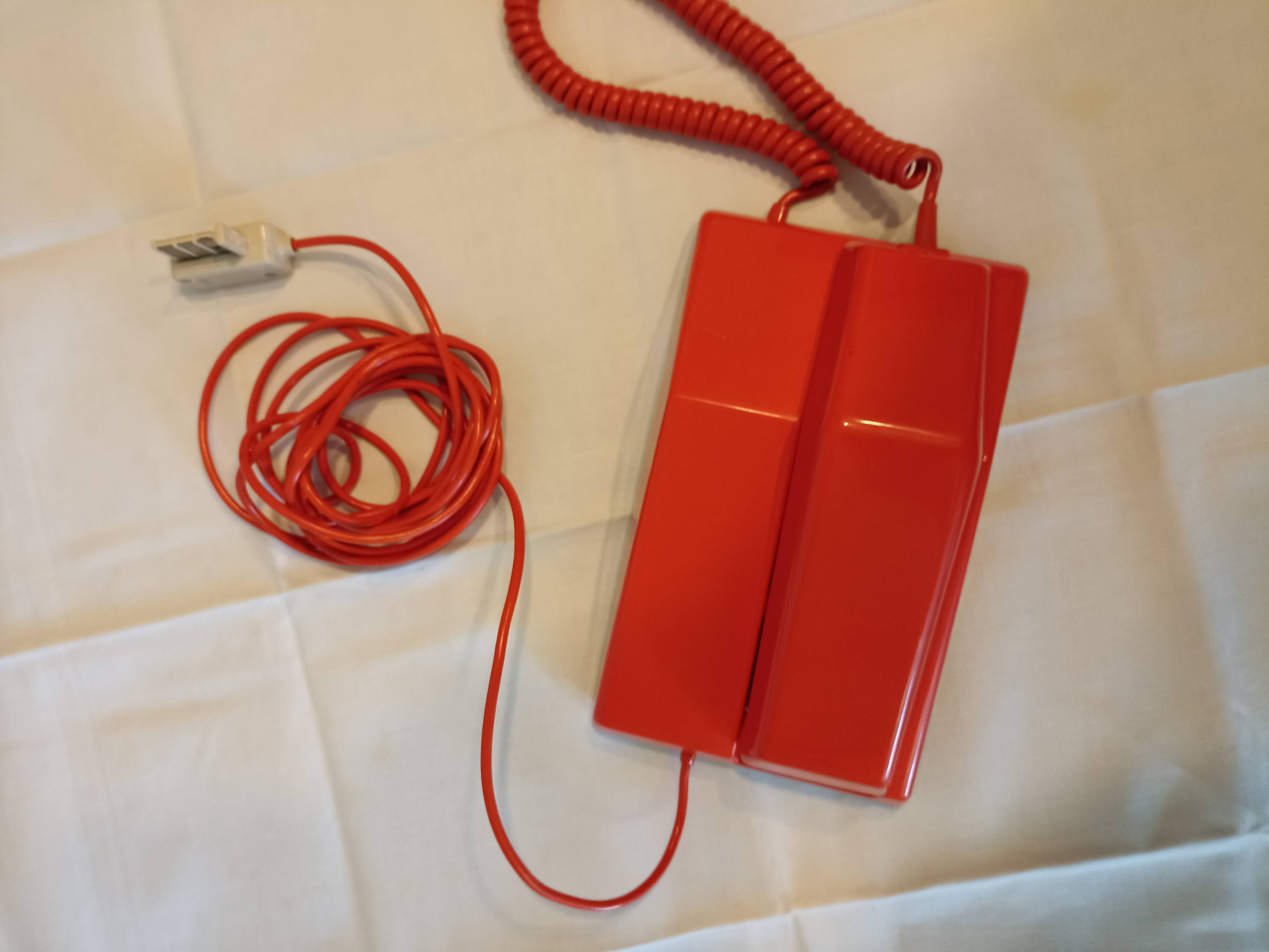 Orange vintage phone