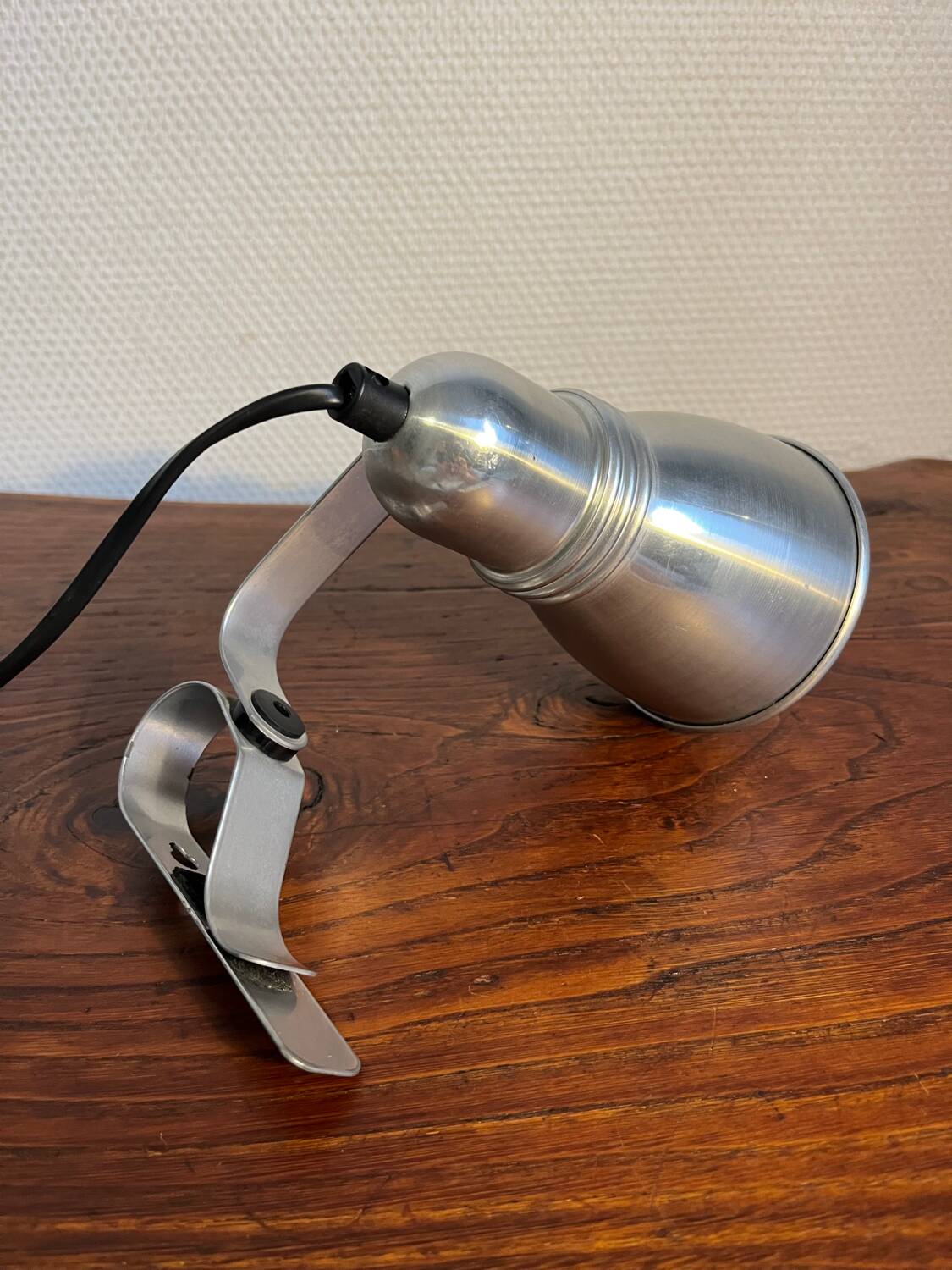 80s clip-on aluminum spotlight