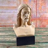 Bust of Christ signed A. Giannelli, ancient Italian sculpture.