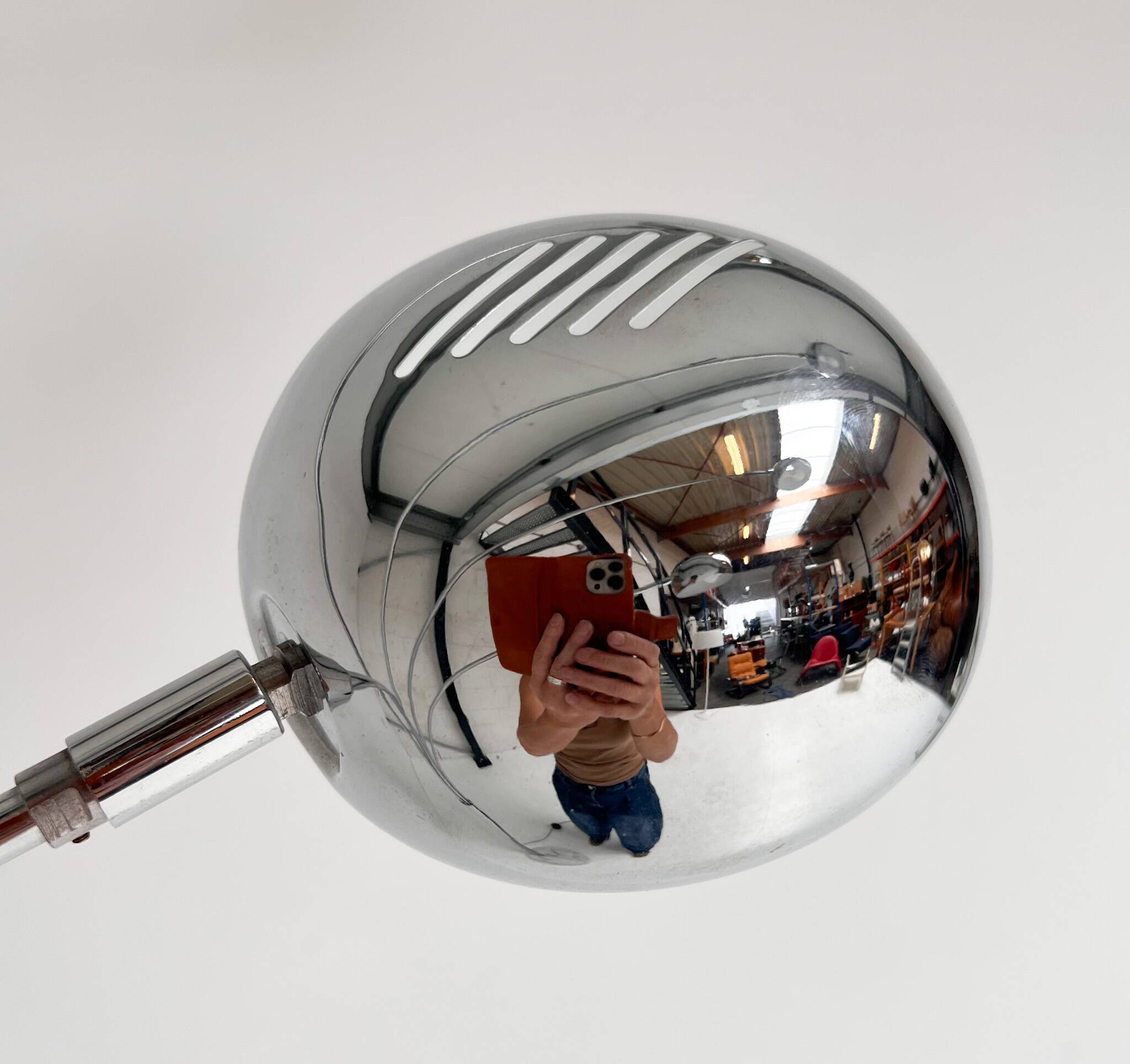 XL arc lamp by WOFI Leuchten from the 1970s