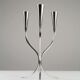 Silver-plated candelabra by Gunnar Ander for Ystad-Metall, Sweden 1960s