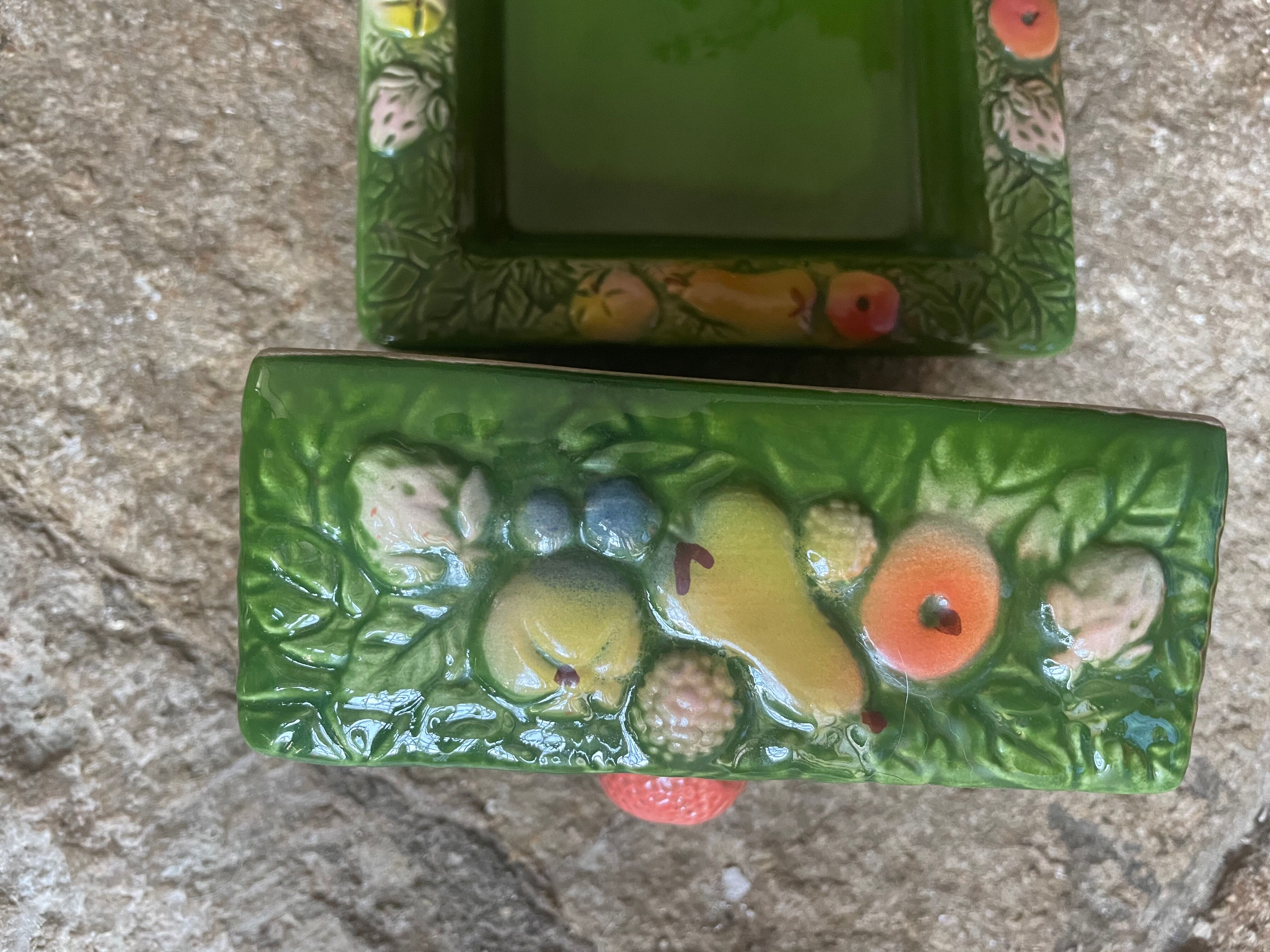 Vintage ceramic butterdish