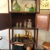 Bamboo and rattan bookcase 70s-80s