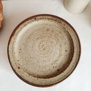 Set of 5 dessert plates by Jean Tessier, Le Cep, in pyrite stoneware.