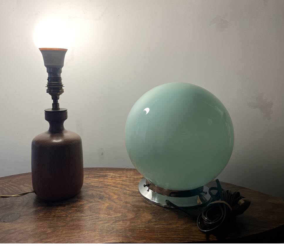 Vintage Danish teak lamp 60's