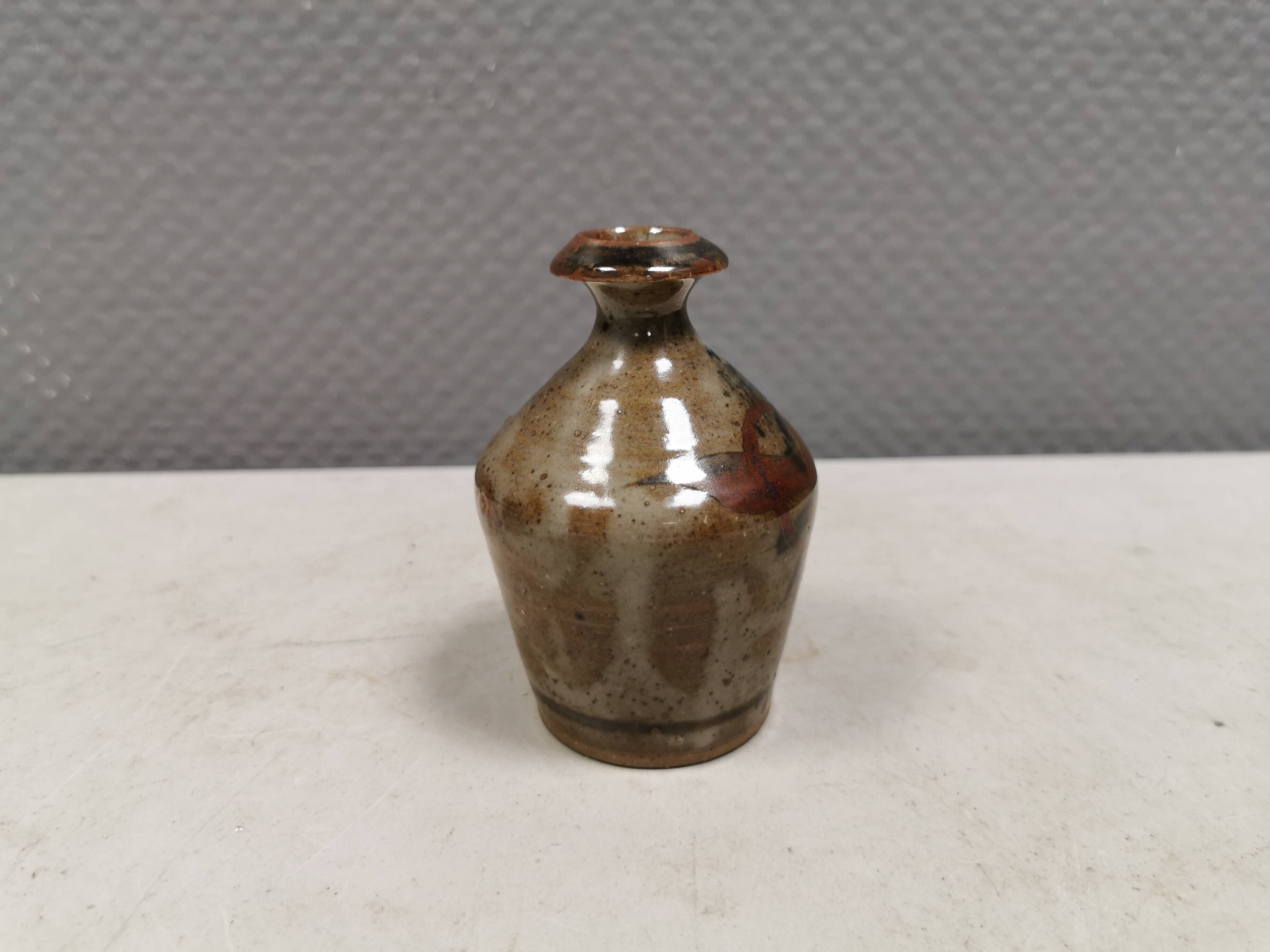 Small miniature vase by TM Danmark, 1970s–1980s. With a narrow ‘spout’