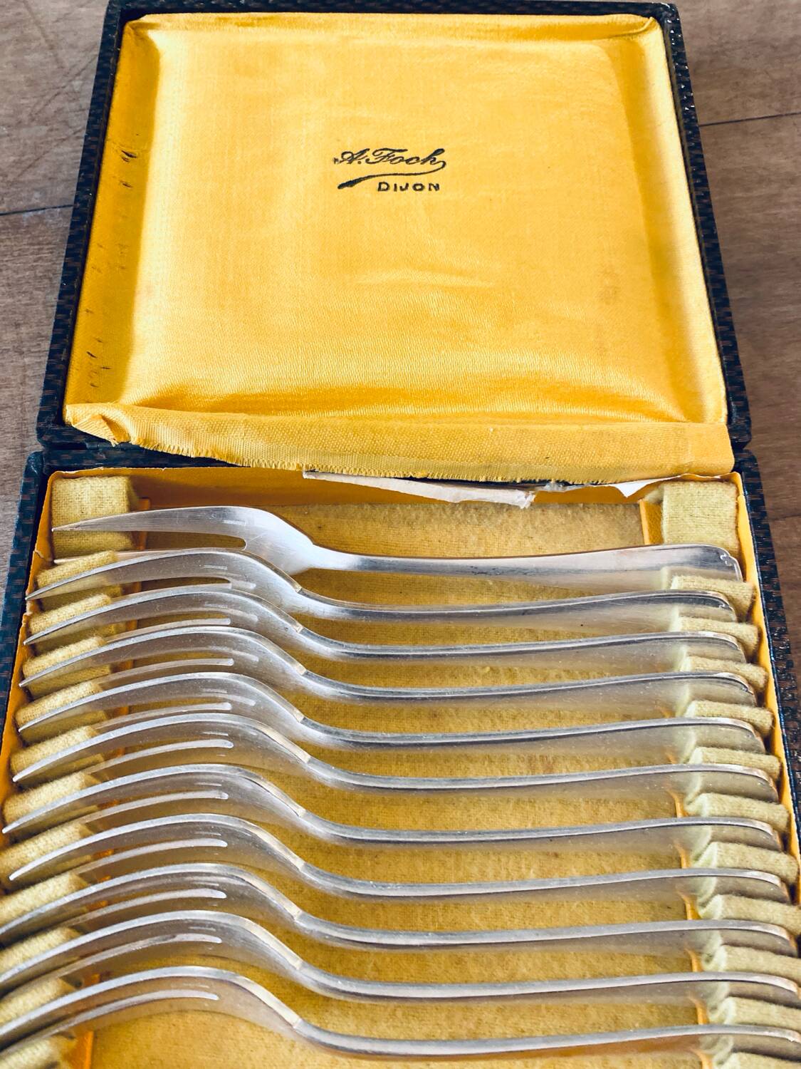 Box of 12 Christofle forks
