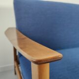 Convertible sofa set - a 1960s Scandinavian armchair