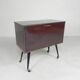 Vintage drinks cabinet, bar on castors, 1960s