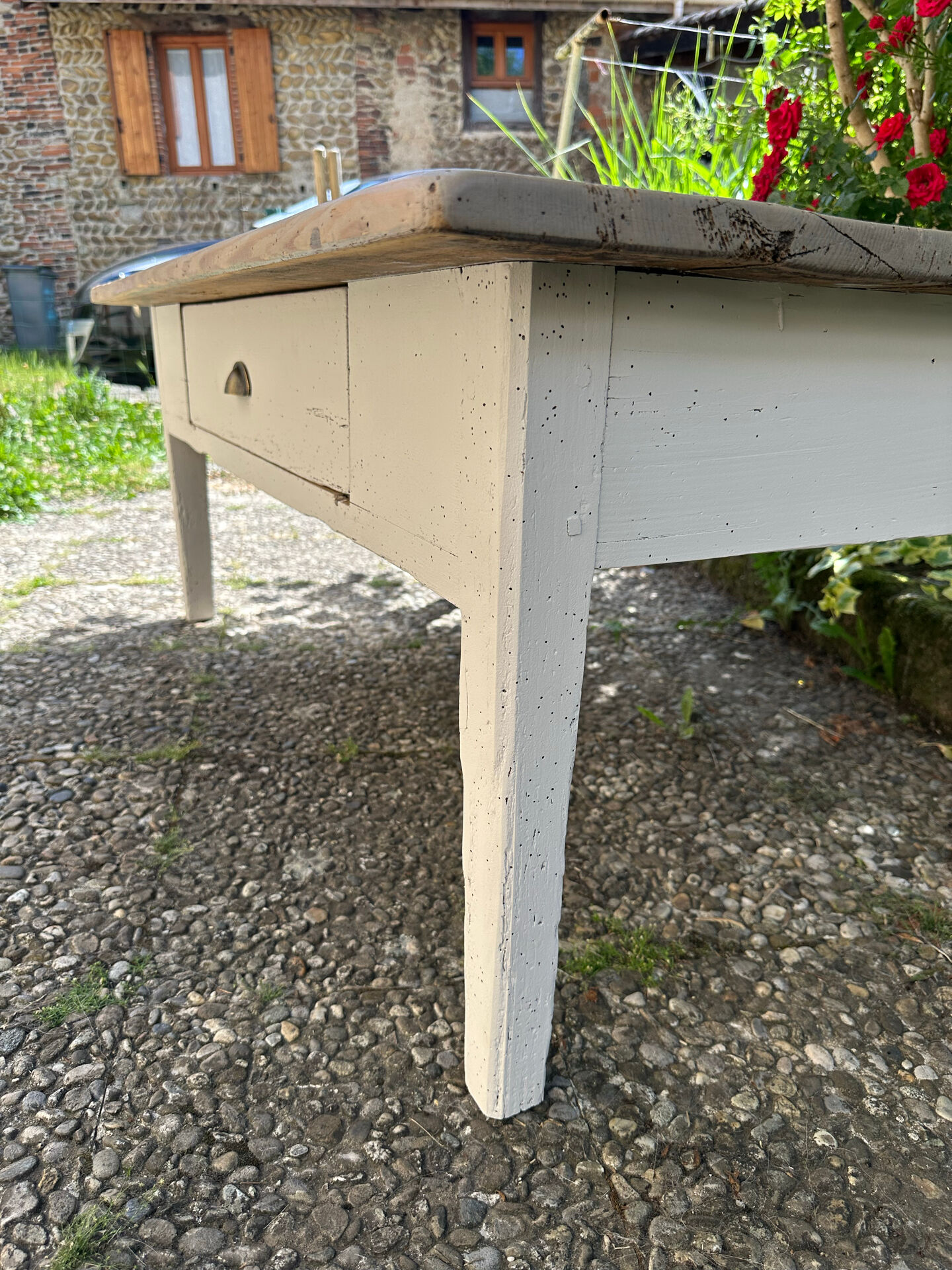 Table basse de ferme - rustique