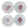 4 Digoin Sarreguemines plates