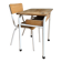 Antique school desk with chair
