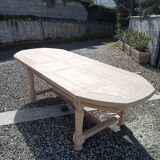 Large solid oak table with extensions