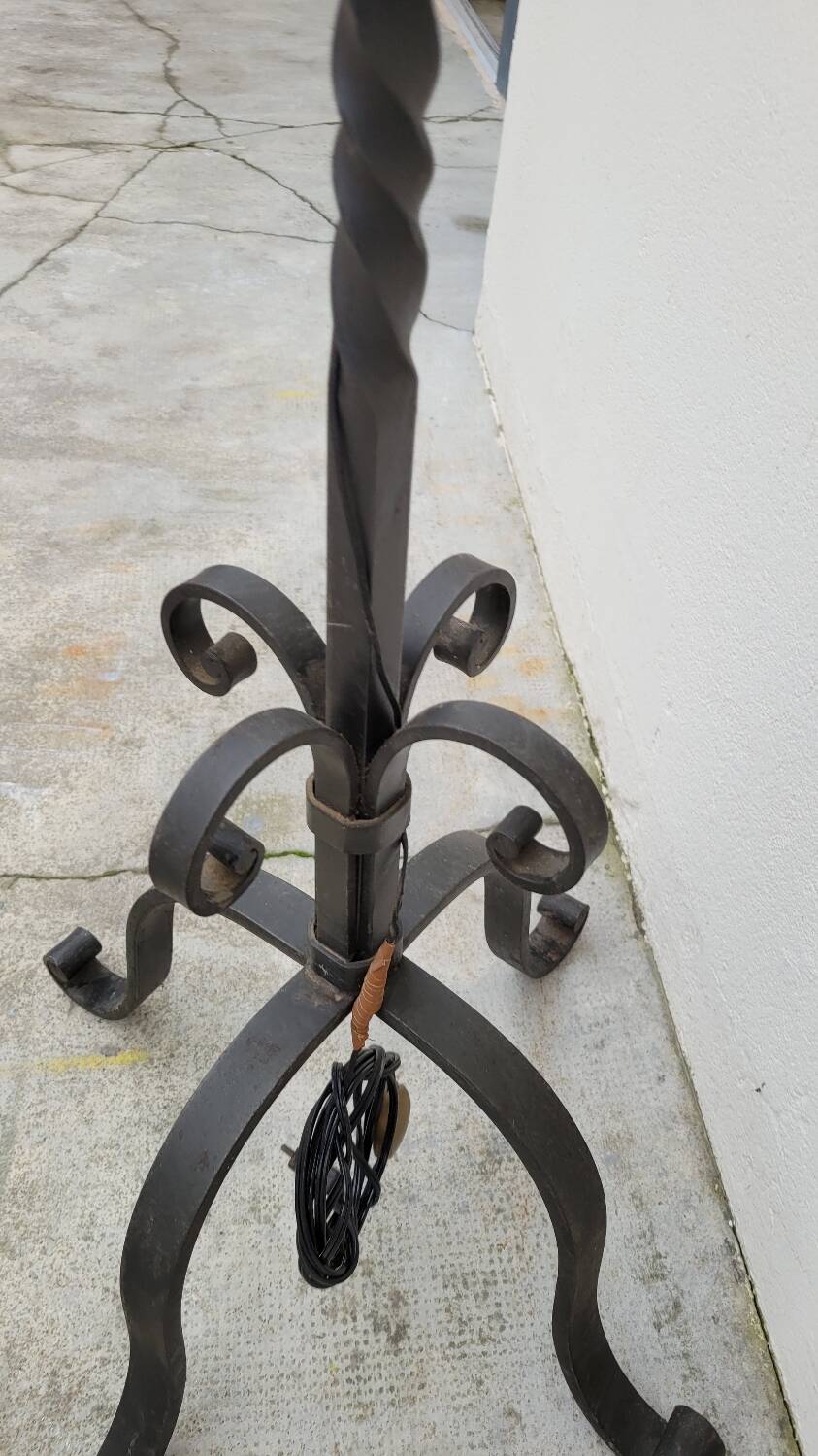 Candelabra floor lamp wrought iron candlestick